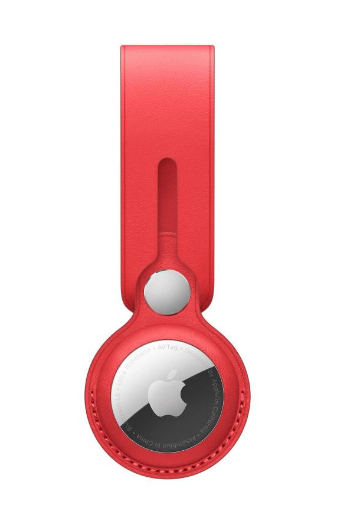 Чехол для Apple AirTag Leather Loop Product Red (MK0V3)