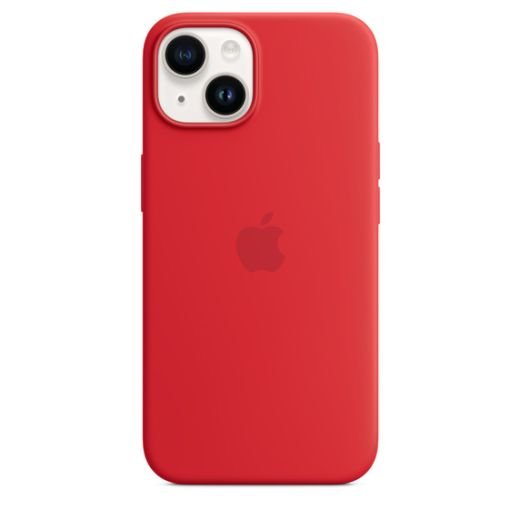 Apple iPhone 14 Plus Silicone Case with MagSafe - (PRODUCT)RED (MPT63)