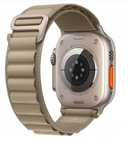Apple Watch Ultra 2 GPS + Cellular 49mm Titanium Case with Olive Alpine Loop - Large (MRF03)