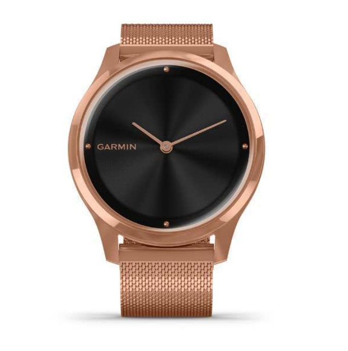 Смарт-часы Garmin Vivomove Luxe 18K Rose Gold PVD Stainless Steel w. Rose Gold Milanese B. (010-02241-24)