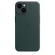 Чехол Apple iPhone 14 Plus Leather Case with MagSafe - Forest Green (MPPA3)