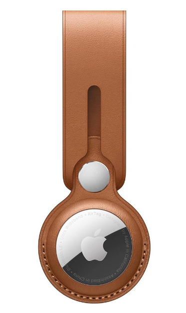 Чохол Apple AirTag Leather Loop Saddle Brown (MX4A2)