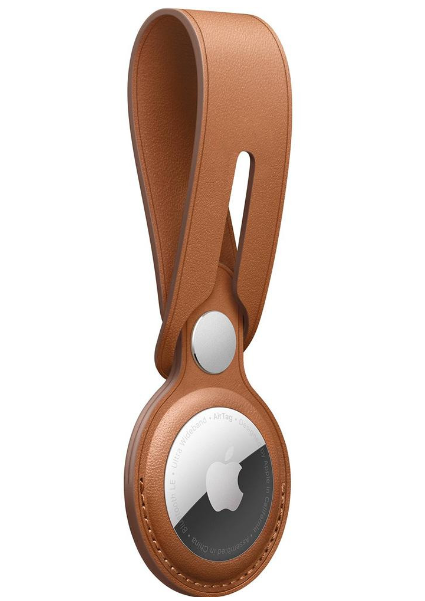Чехол Apple AirTag Leather Loop Saddle Brown (MX4A2)
