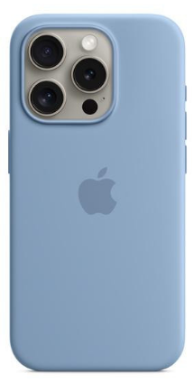 Чехол для iPhone 15 Pro Max Silicone Case with MagSafe - Winter Blue (MT1Y3)