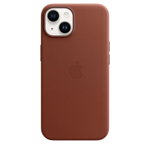 Чохол Apple iPhone 14 Plus Leather Case with MagSafe - Umber (MPPD3)