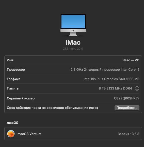 USED Apple iMac 8/1TB SSD Silver (MMQA2)