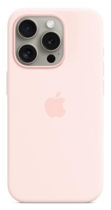 Чохол для iPhone 15 Pro Max Silicone Case with MagSafe - Light Pink (MT1U3)
