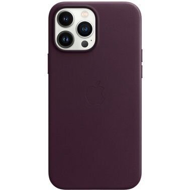 Кейс для Apple iPhone 13 Pro Max Leather Case with MagSafe - Dark Cherry (MM1M3)