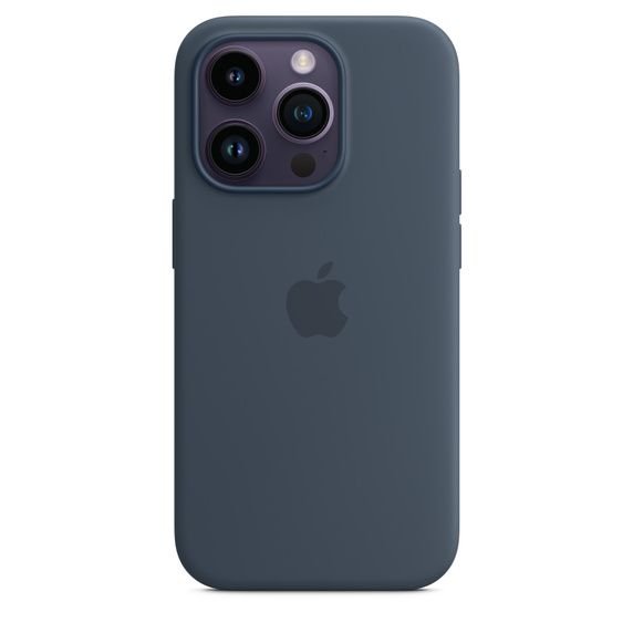Чехол iPhone 14 Pro Silicone Case with MagSafe - Storm Blue (MPTF3)