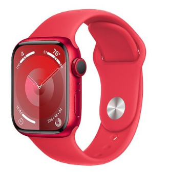 Apple Watch Series 9 GPS 41mm PRODUCT RED Aluminum Case with PRODUCT RED Sport Band - S/M (MRXG3)