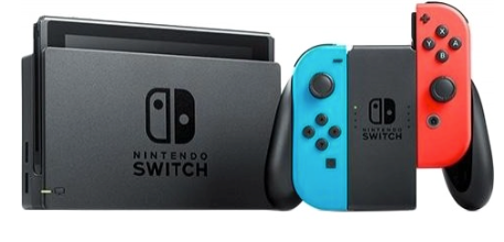 Портативна ігрова приставка Nintendo Switch with Neon Blue and Neon Red Joy-Con