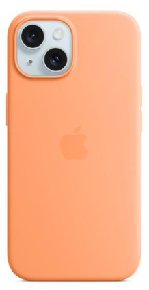 Чехол для iPhone 15 Silicone Case with MagSafe - Orange Sorbet (MT0W3)