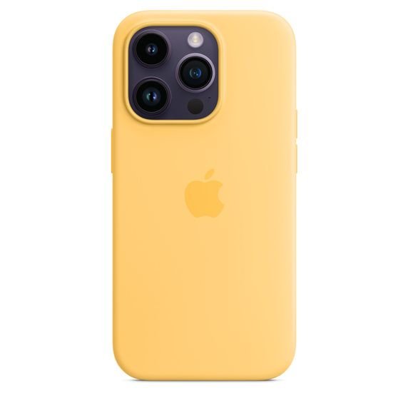 Чохол iPhone 14 Pro Silicone Case with MagSafe - Sunglow (MPTM3)