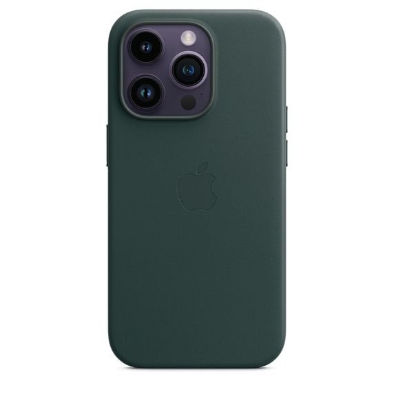 Чехол iPhone 14 Pro Leather Case with MagSafe - Forest Green (MPPH3)