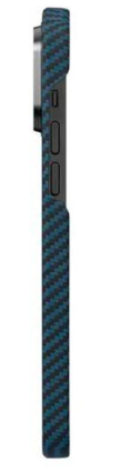 copy_Чохол Pitaka MagEZ Case 3 Twill 1500D Black/Blue for iPhone 14 Pro Max (KI1408PM)