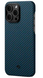 copy_Чехол Pitaka MagEZ Case 3 Twill 1500D Black/Blue for iPhone 14 Pro Max (KI1408PM)
