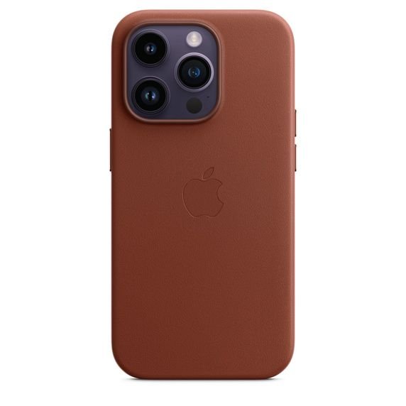 Чехол iPhone 14 Pro Leather Case with MagSafe - Umber (MPPK3)
