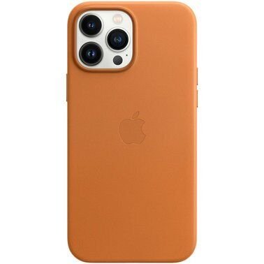Чехол для Apple iPhone 13 Pro Leather Case with MagSafe - Golden Brown (MM193)