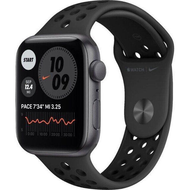 Apple Watch Nike SE GPS 44mm Space Gray Aluminum Case w. Anthracite/Black Nike Sport B. (MYYK2)