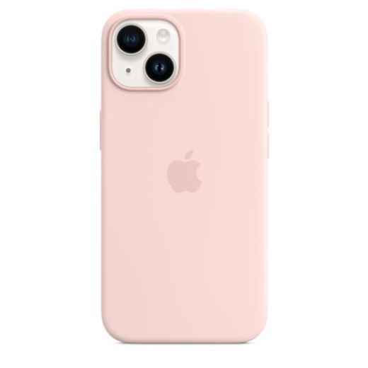 Чехол iPhone 14 Silicone Case with MagSafe - Chalk Pink (MPRX3)