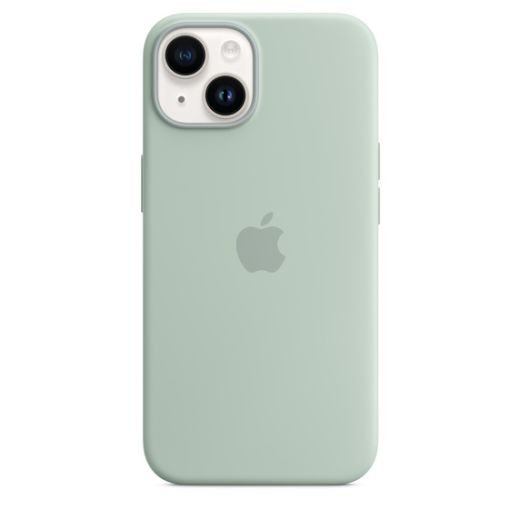 Чехол iPhone 14 Silicone Case with MagSafe - Succulent (MPT13)