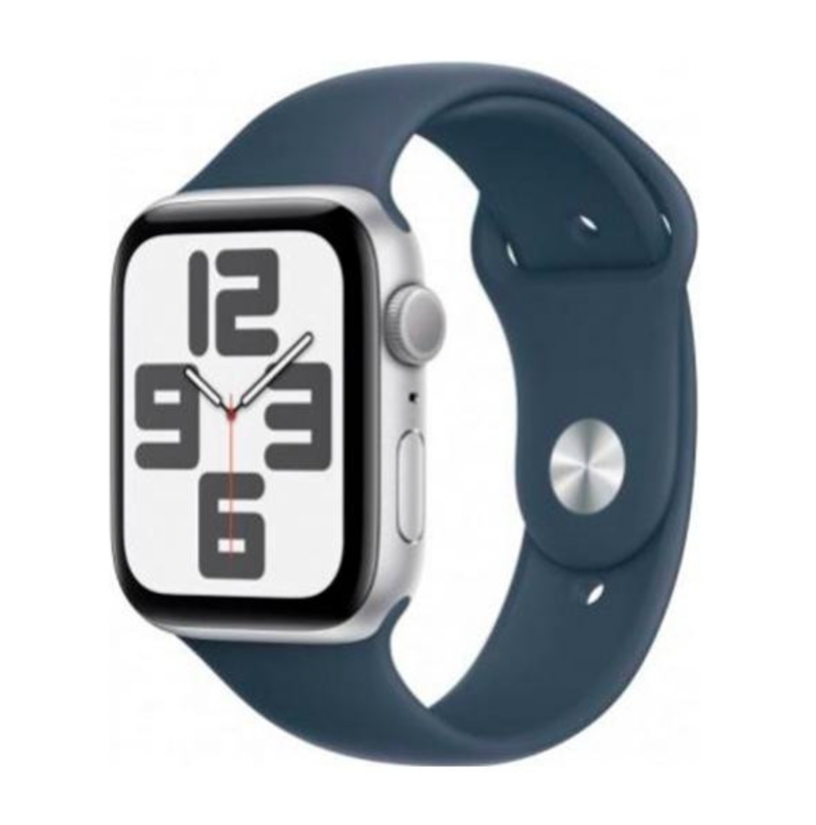 Apple Watch SE 2 GPS 40mm Silver Aluminium Case with Storm Blue Sport Band S/M (MRE13)