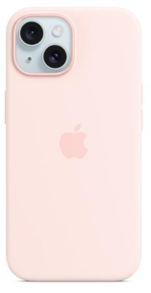 Чехол для iPhone 15 Plus Silicone Case with MagSafe - Light Pink (MT143)