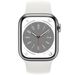 Watch Series 8 GPS 41mm Silver Aluminum Case with White S. Band (MP6K3)