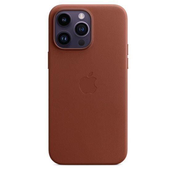 Чохол iPhone 14 Pro Max Leather Case with MagSafe - Umber (MPPQ3)