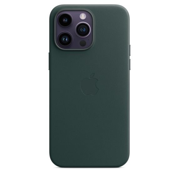 Чохол iPhone 14 Pro Max Leather Case with MagSafe - Forest Green (MPPN3)